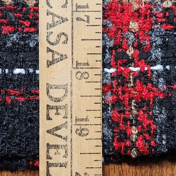 Plaid Tweed A-Line Mini Skirt Size 16 | Lined Fall Winter | NWT Penningtons - Picture 6 of 12